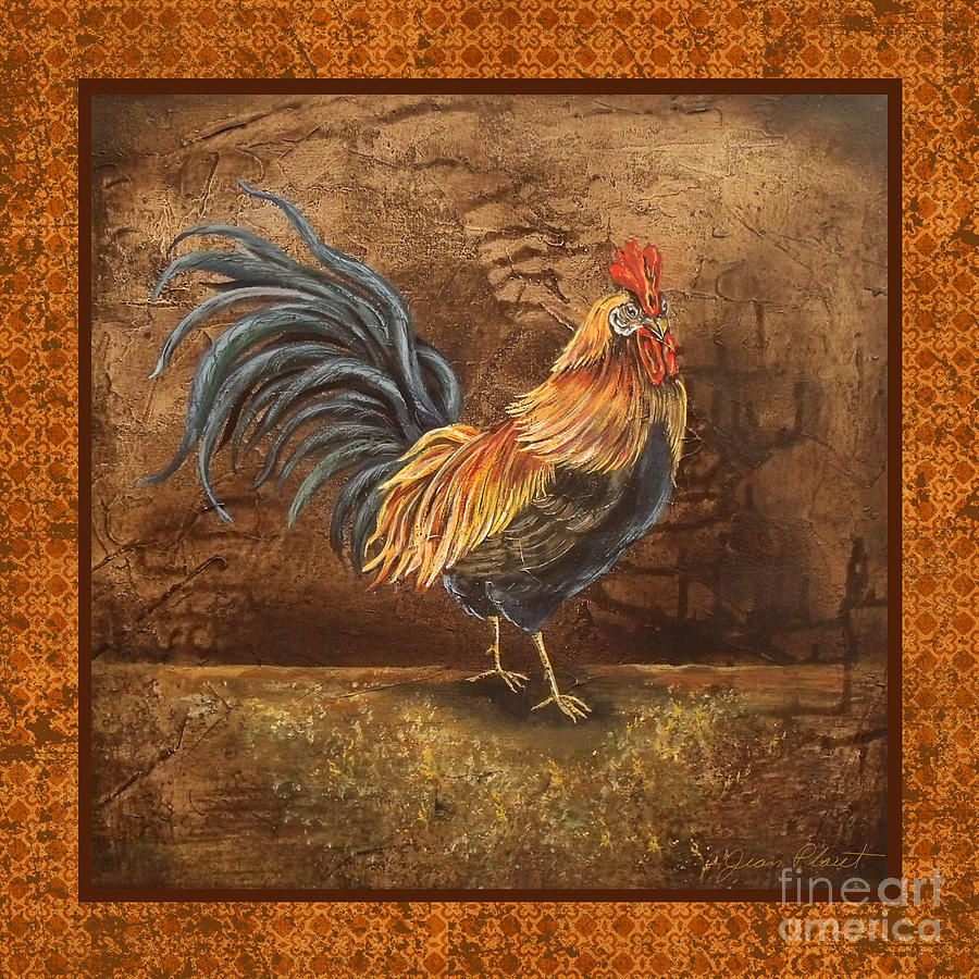 Royal Rooster 2 Painting by Jean Plout
