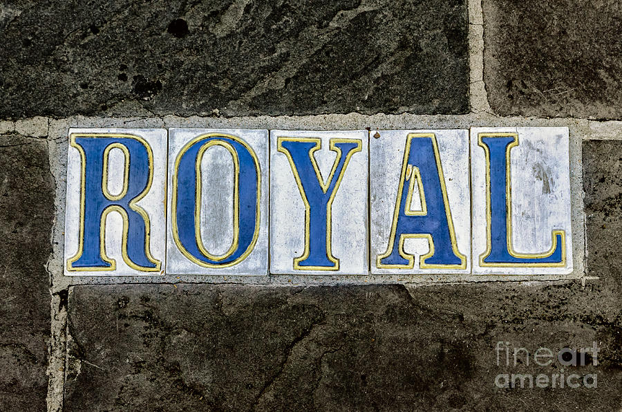 Royal St Tiles - NOLA Photograph by Kathleen K Parker