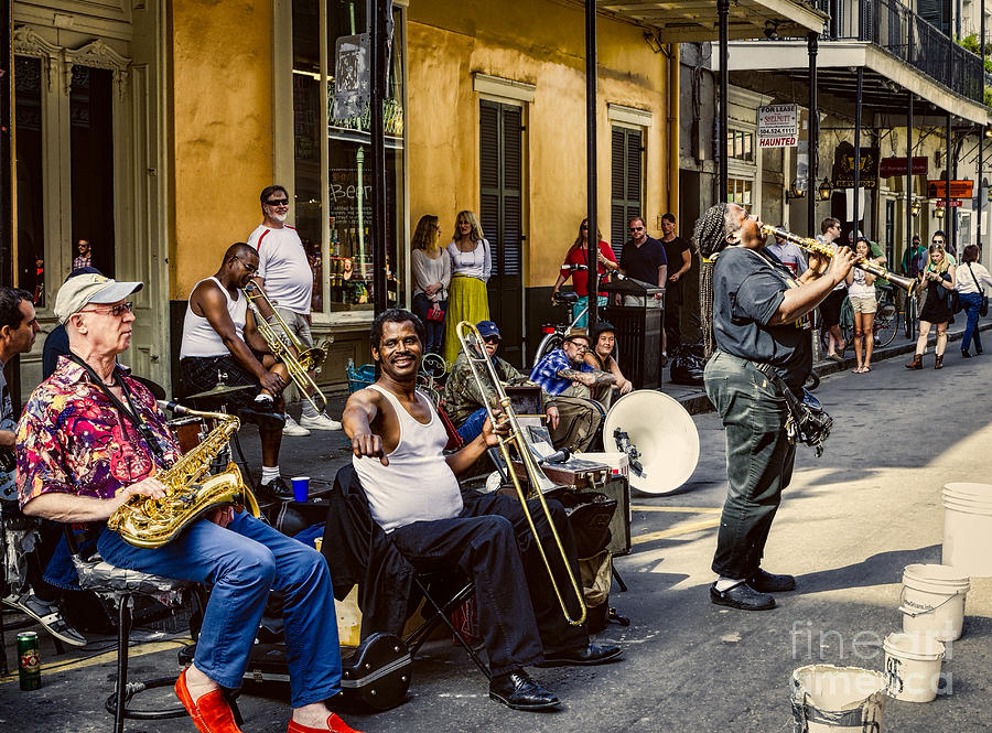 Royal Street Jazz Musicians Photograph