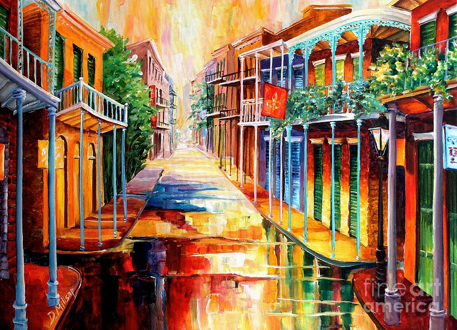 Royal Street Reflections Painting by Diane Millsap