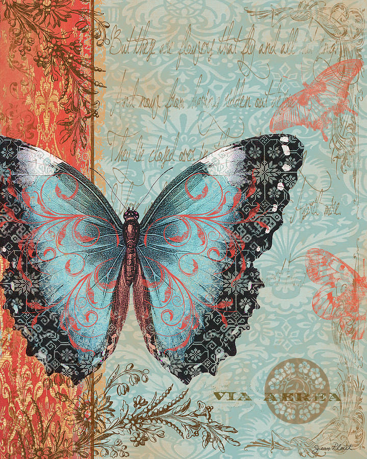 Royal Tapestry Butterfly Digital Art by Jean PLout