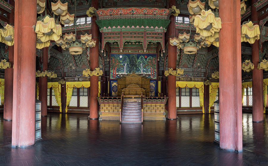 Royal Throne In Injeongjeon Hall Photograph by Panoramic Images