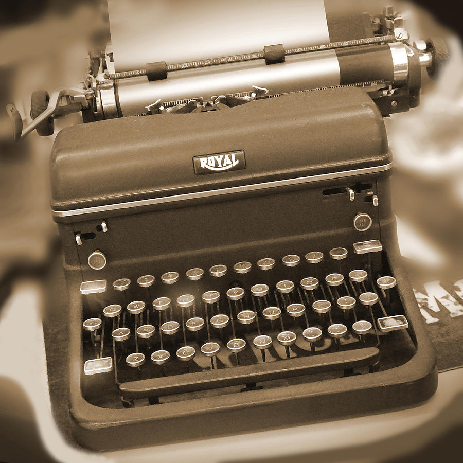 Royal Typewriter Photograph - Royal Typewriter by Mike McGlothlen