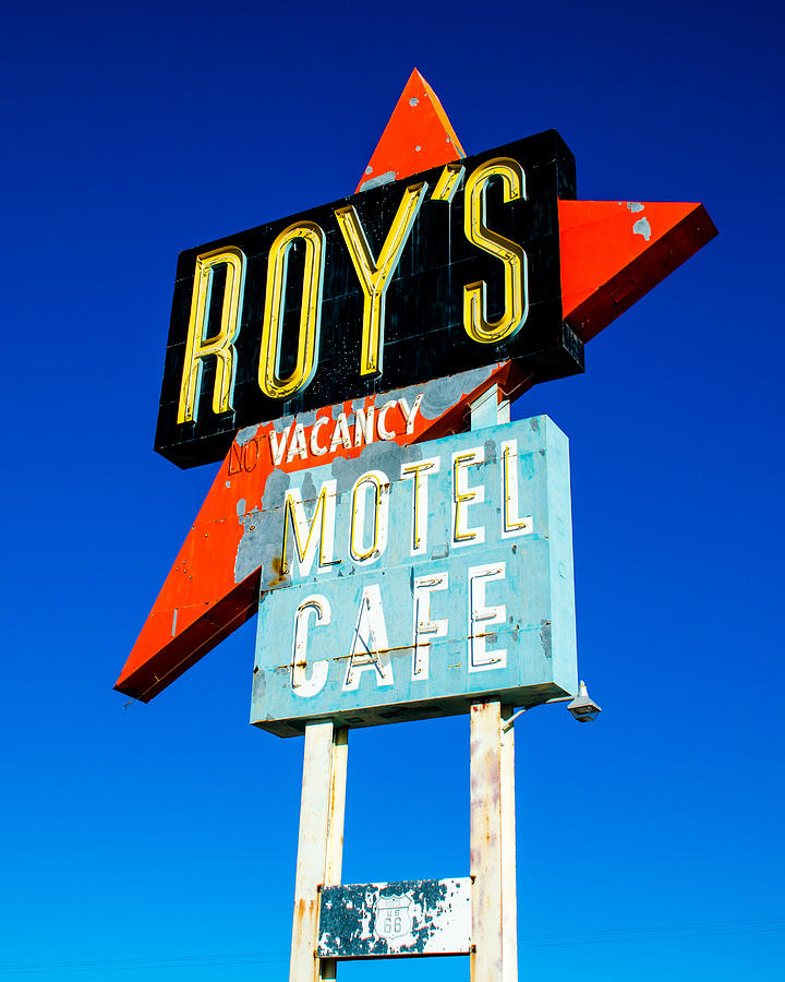 Roy's Photograph - Roys Motel by Alex Snay