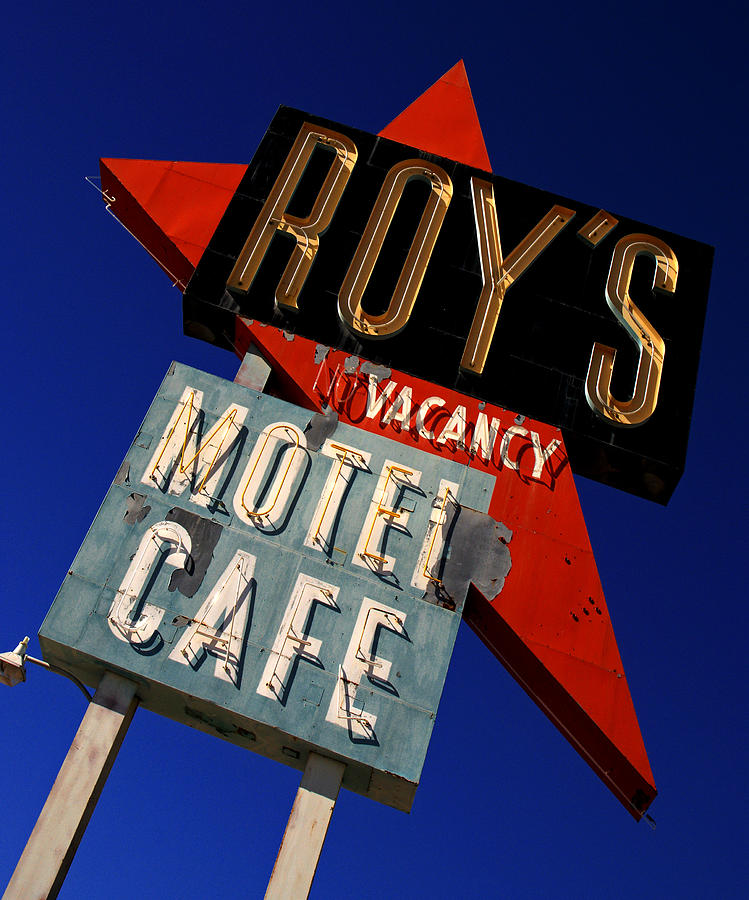 Roys Motel and Cafe at Amboy Photograph by Daniel Woodrum