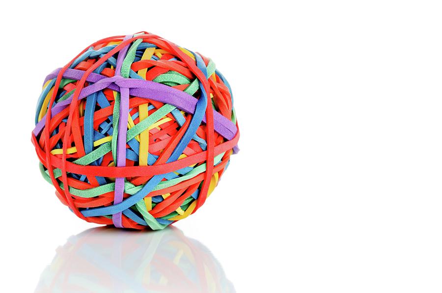 Rubber Band Ball Photograph by Wladimir Bulgar/science Photo Library
