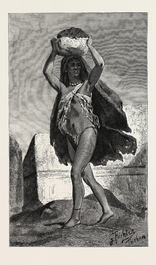 Vintage Drawing - Rubbish Bearer. Egypt by Litz Collection