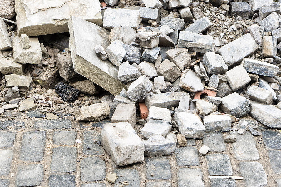 Abstract Photograph - Rubble by Tom Gowanlock