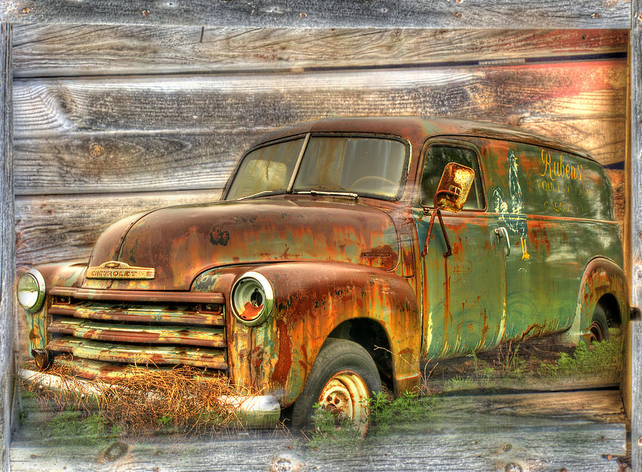 Classic Truck Photograph - Rubens Good Chicks 2 by Thomas Young