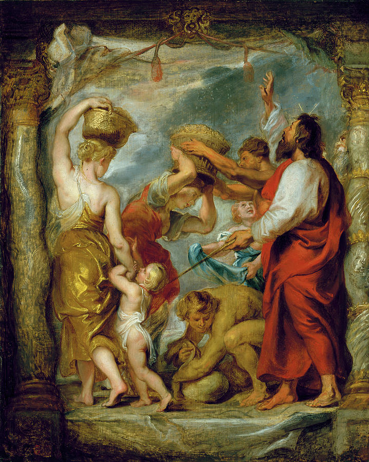 Moses Painting - Rubens Israelites, C1625-28 by Granger