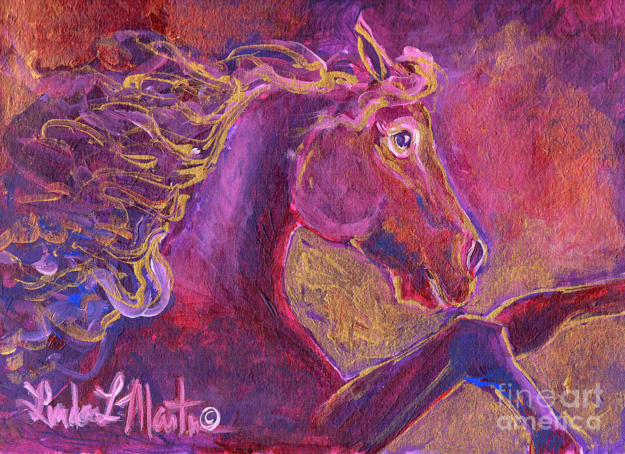 Ruby Painting by Linda L Martin