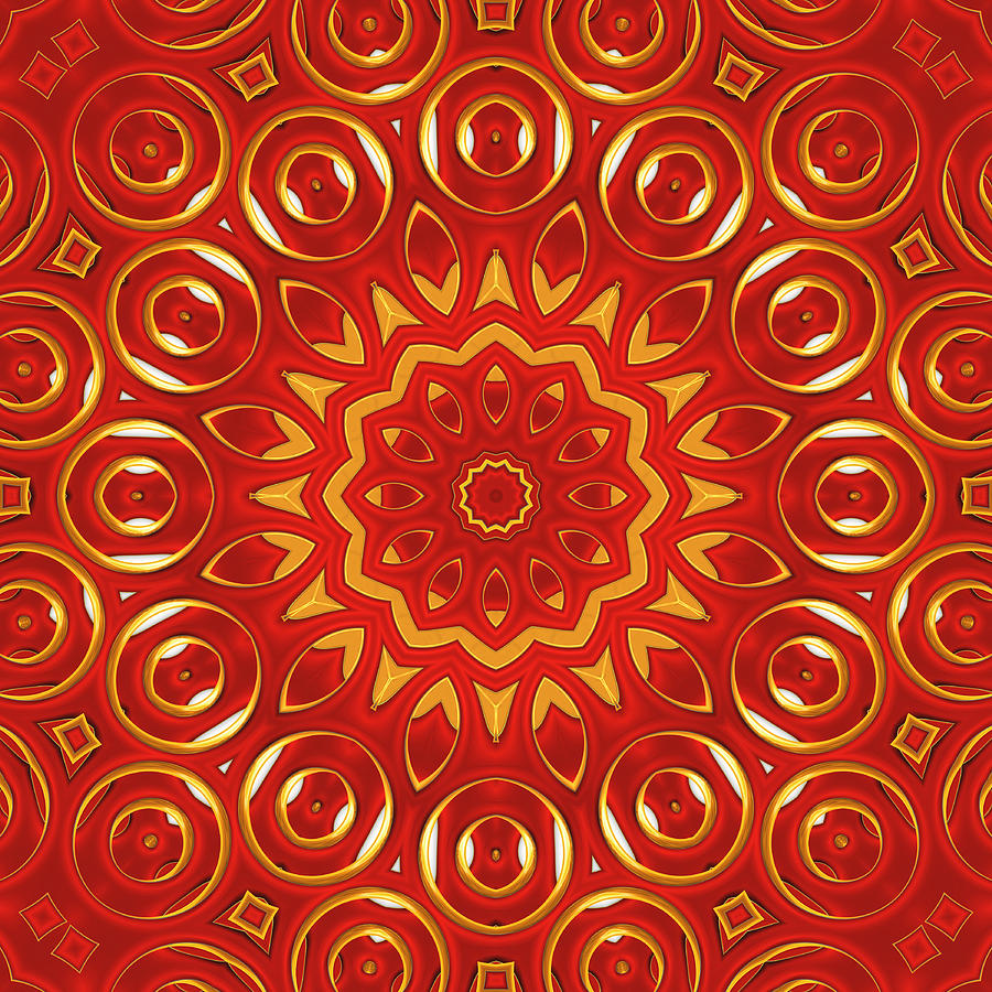 Ruby - for metallic paper Digital Art by Wendy J St Christopher