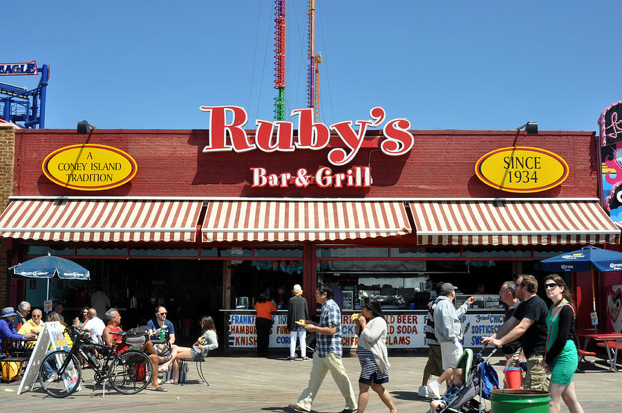 Rubys Bar and Grill Coney Island Photograph by Diane Lent