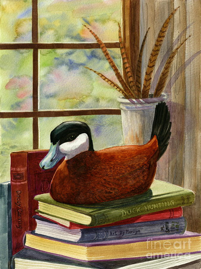 Ruddy Duck Decoy Painting by Marilyn Smith