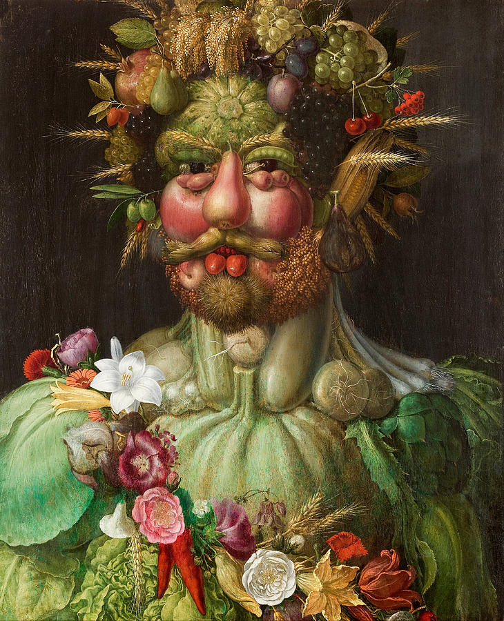 Giuseppe Arcimboldo Painting - Rudolf II of Habsburg as Vertumnus by Giuseppe Arcimboldo