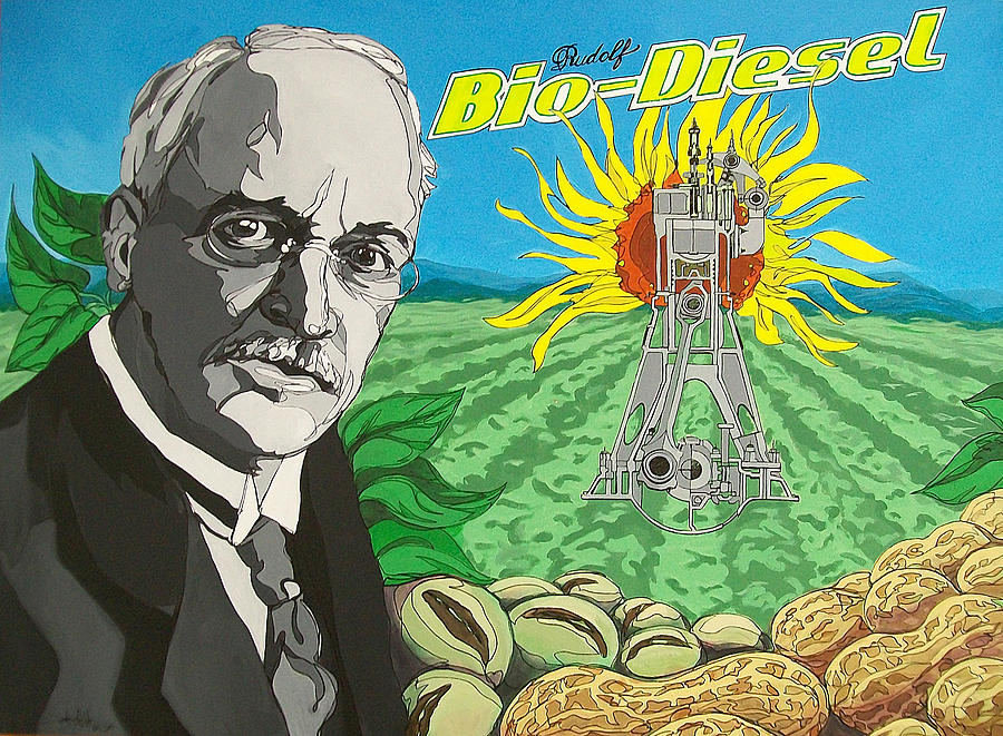 Rudolf Bio-Diesel Painting by John Gibbs