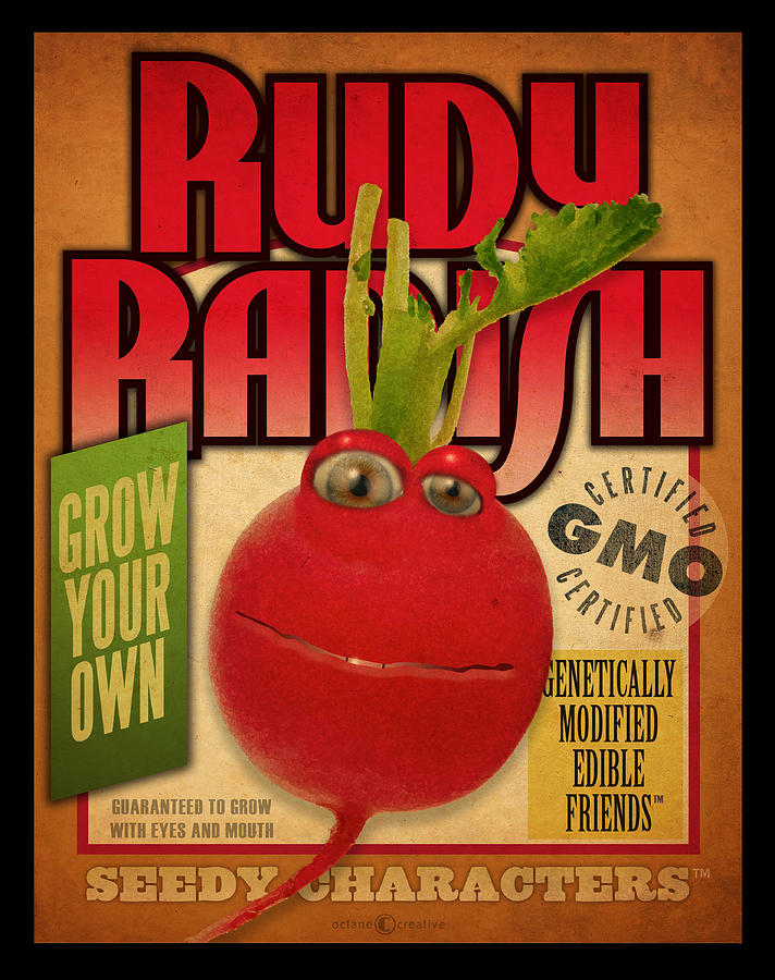 Rudy Radish Seed Pack Digital Art by Tim Nyberg