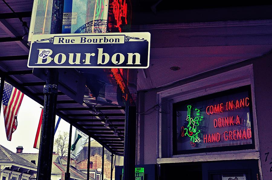Rue Bourbon Street Photograph by Jeanne May