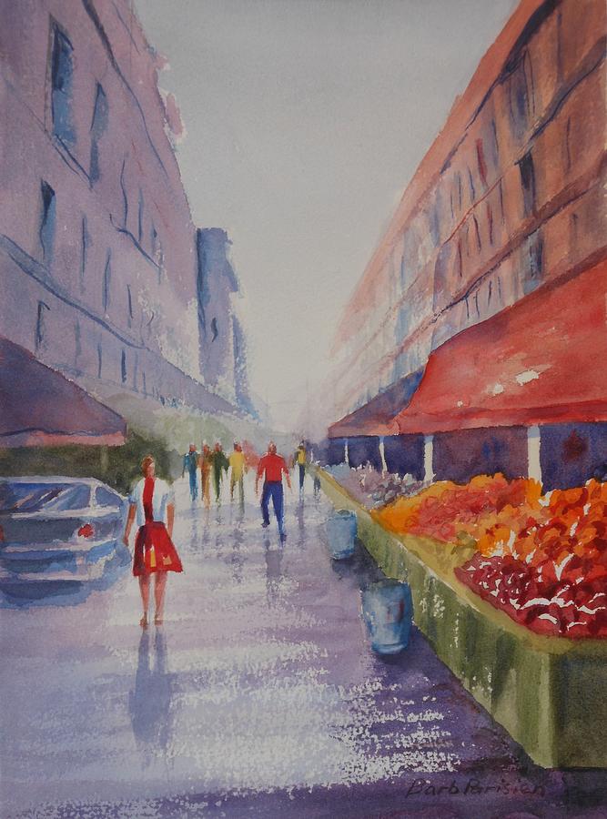 Rue Cler Morning Painting by Barbara Parisien