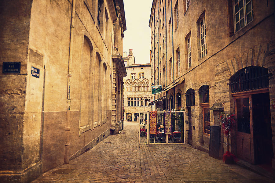 Rue de Gadagne - Lyon Photograph by Maria Angelica Maira