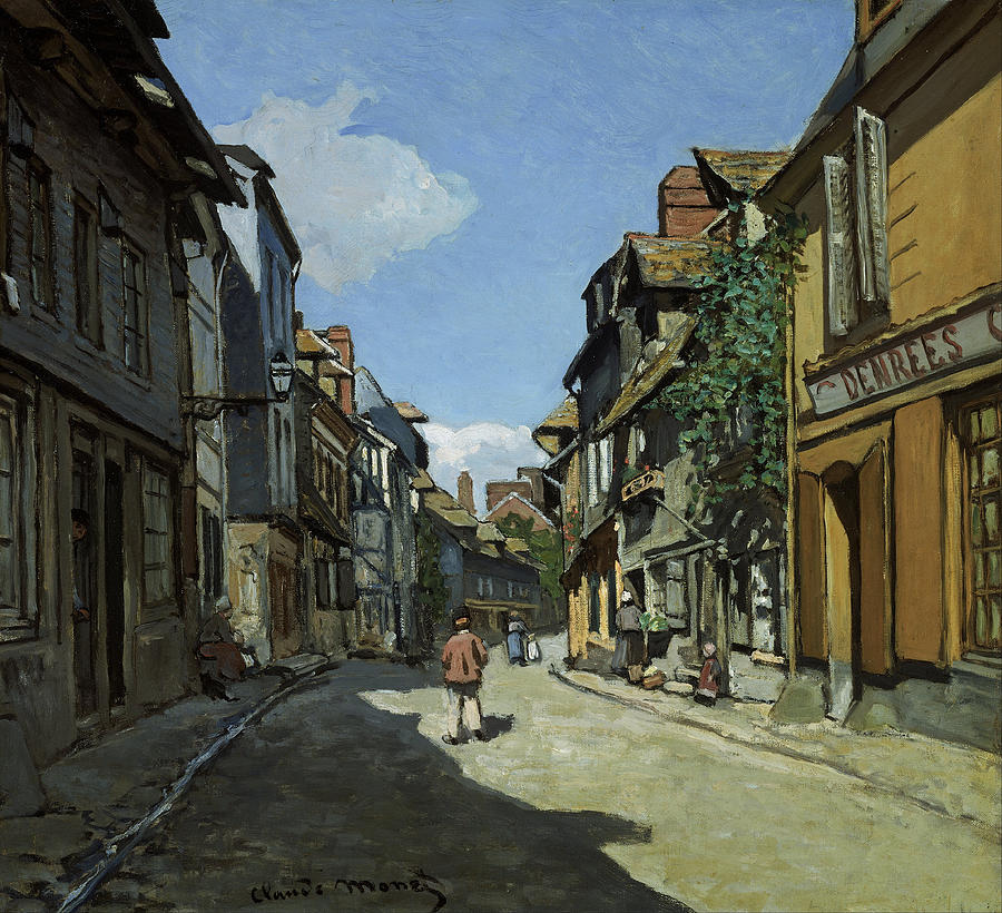 Rue De La Bavole Painting by Claude Monet