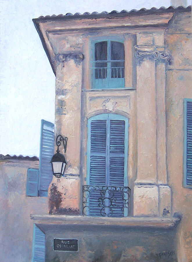Painting of a villa on Rue Espariat Aix-en-Provence Painting by Jan Matson Painting of a villa on Rue Espariat Aix-en-Provence Painting by Jan Matson