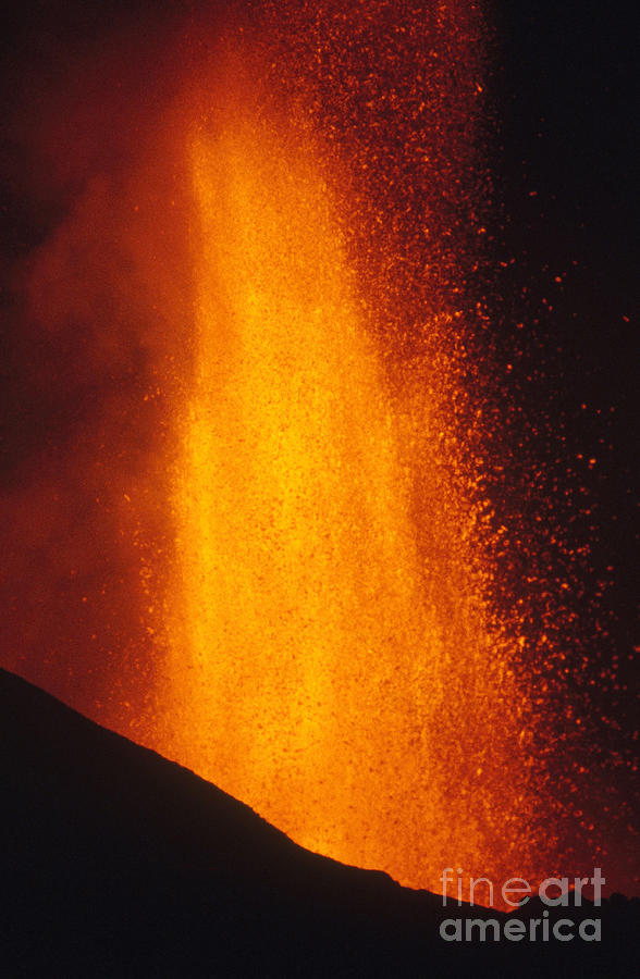 Rugarambira Volcano Erupting Photograph by Krafft Explorer
