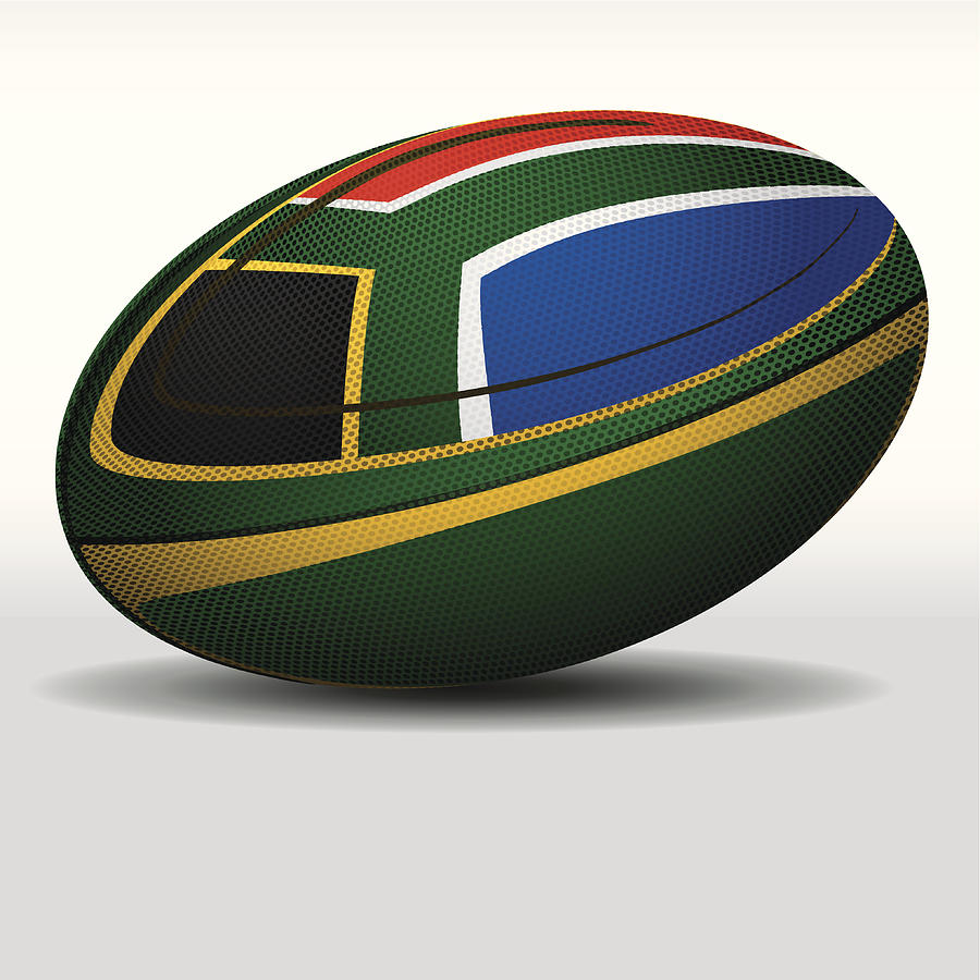 Rugby ball-South Africa Drawing by B-b