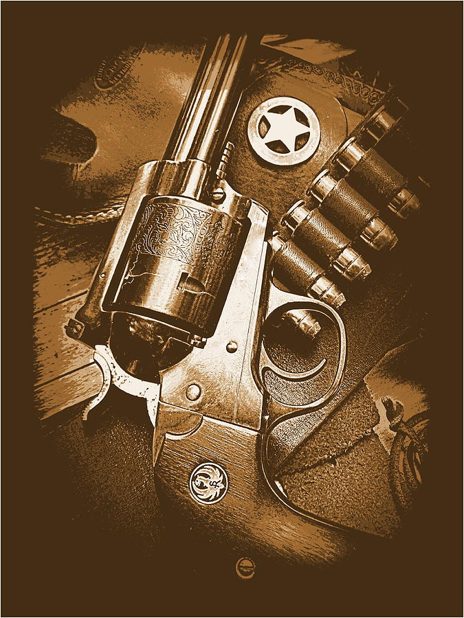 Ruger Super Blackhawk in Sepia 1 Photograph by Sheri McLeroy