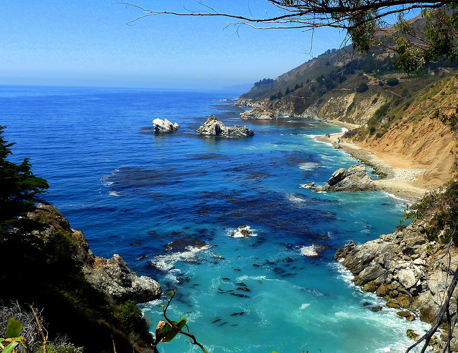 Rugged California Coastal Seascape Photograph by Jeff Lowe