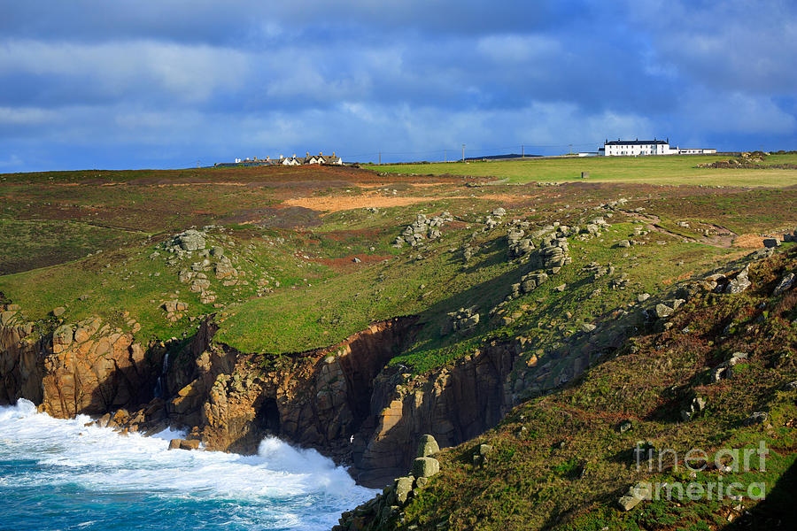 Landscape Photograph - Rugged cliffs northeast of Lands End by Louise Heusinkveld