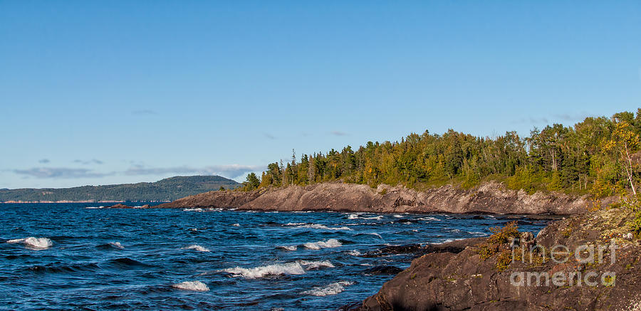 North Photograph - Rugged Lake Superior Coastline by Les Palenik North Photograph - Rugged Lake Superior Coastline by Les Palenik
