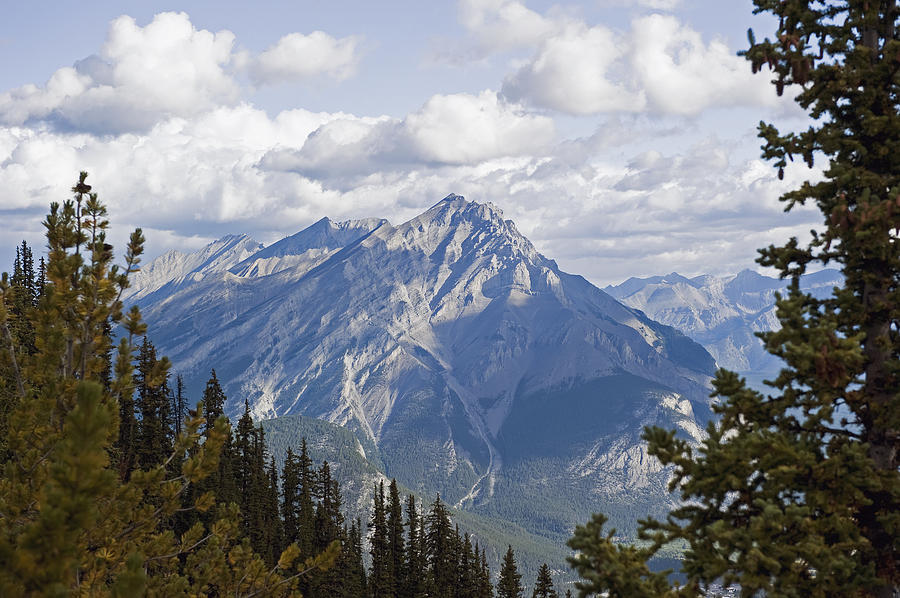 Rugged Mountain Peak Banff Alberta Photograph by Jim Julien