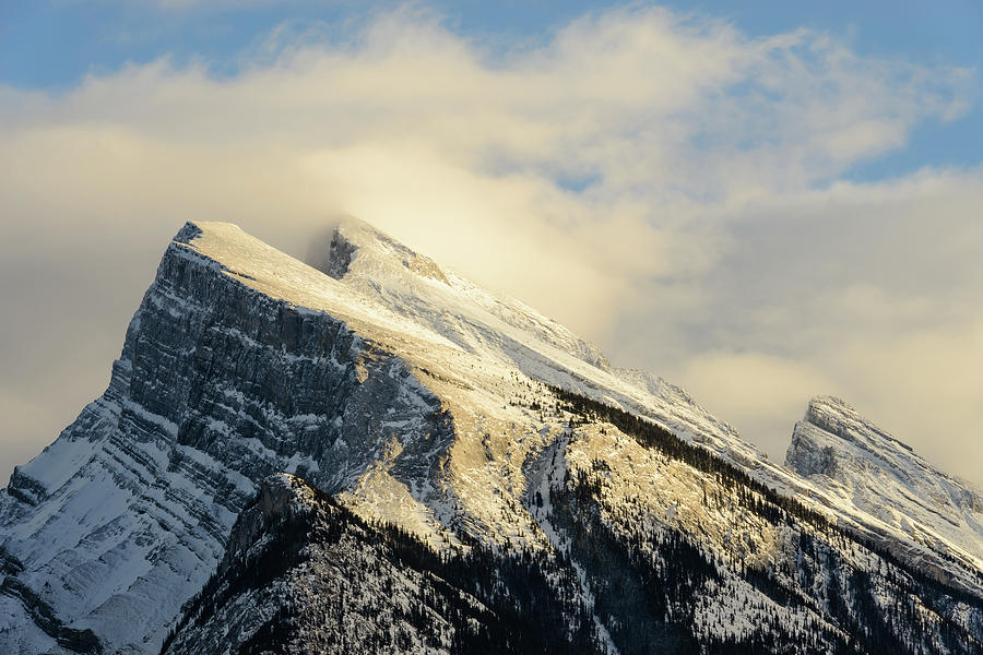 Rugged Snow-covered Rocky Mountain Photograph by Rebecca Schortinghuis