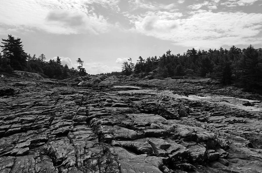 Rugged Terrain In Black And White Photograph by Debbie Oppermann