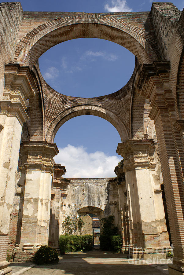 RUINED CATHEDRAL Antigua Guatemala Photograph by John  Mitchell