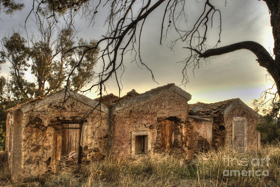 Ruined Sounion House 2 Photograph by Deborah Smolinske