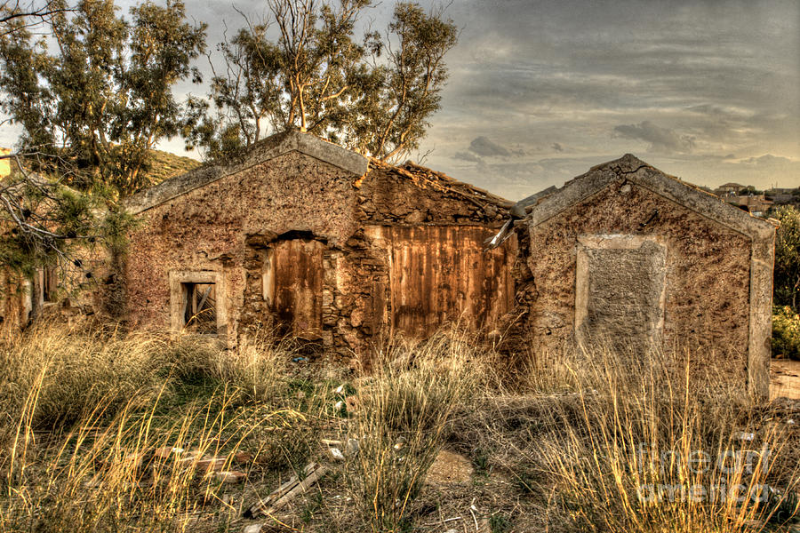 Ruined Sounion House Photograph by Deborah Smolinske