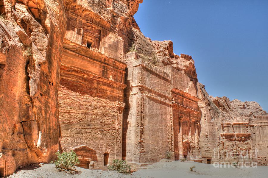 Ruins at Petra Photograph by David Birchall