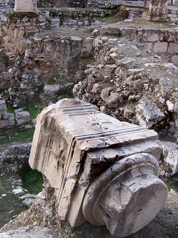 Ruins at the Pool of Bethesda Photograph by David T Wilkinson