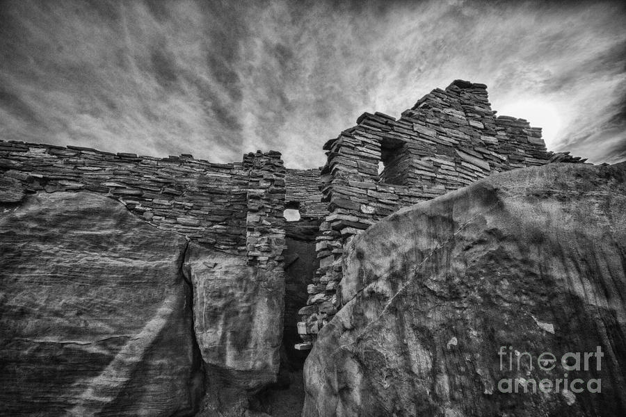 Ruins-Black and White V3 Photograph by Douglas Barnard