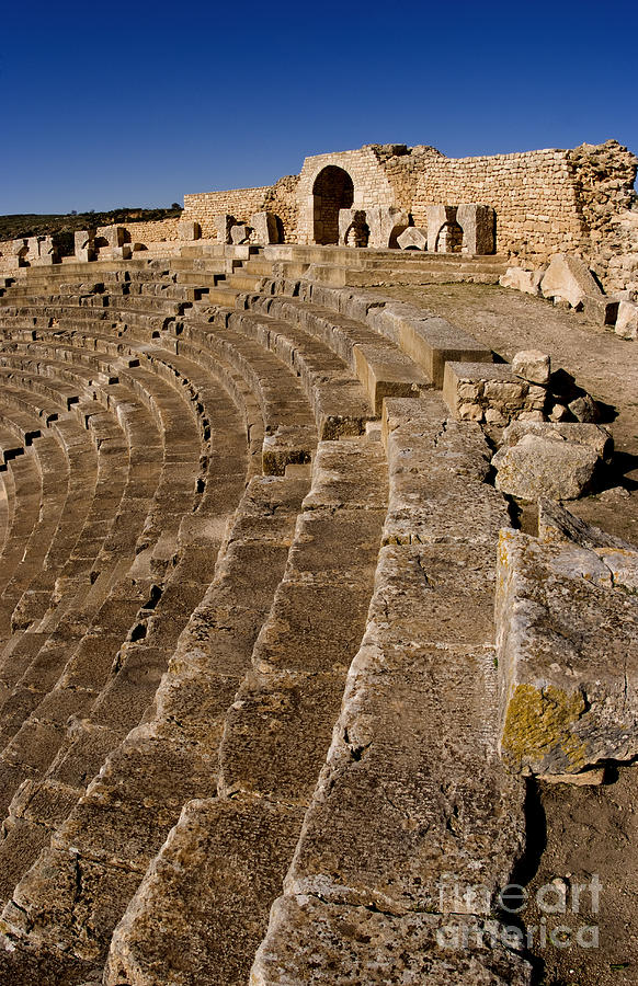 Ruins Of 2nd Century Roman Theater Photograph by Bill Bachmann