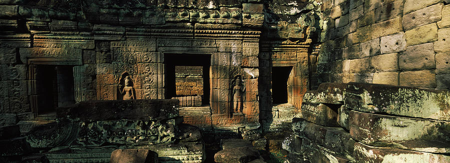 Architecture Photograph - Ruins Of A Temple, Preah Khan, Angkor by Panoramic Images