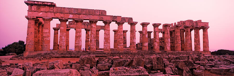 Architecture Photograph - Ruins Of A Temple, Temple E, Selinunte by Panoramic Images