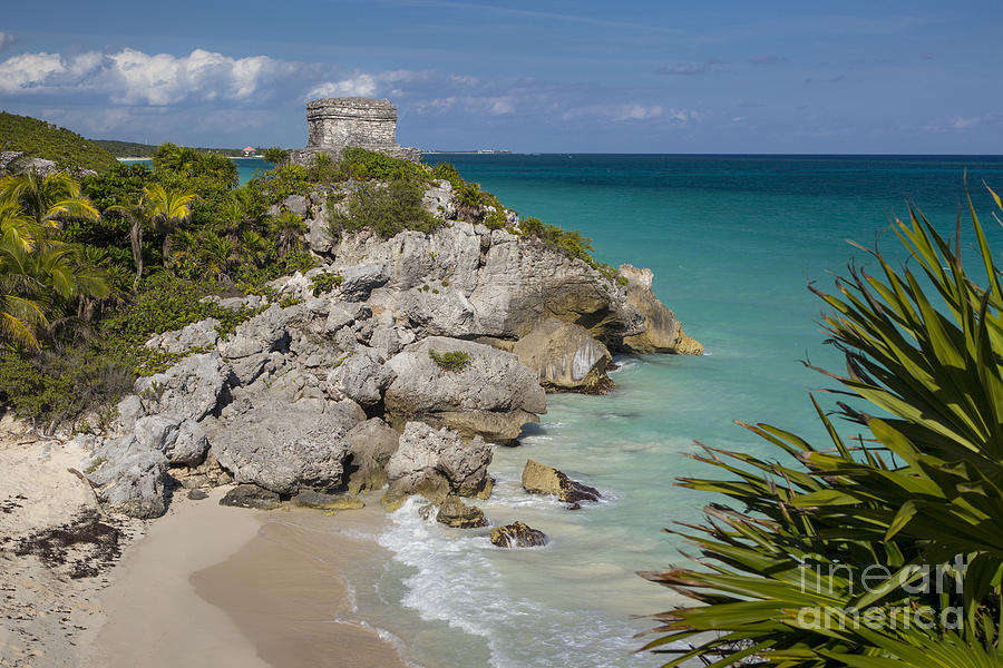 Ruins of Mayan Temple - Tulum Mexico Photograph by Brian Jannsen