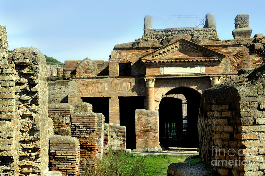 Ruins of Ostia Antiqua Photograph by Brenda Kean