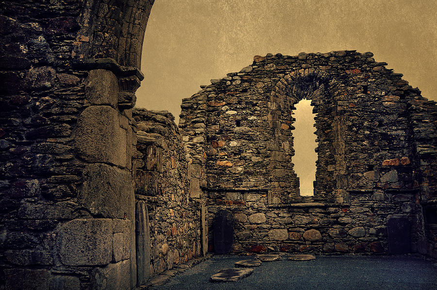 Ruins of the Monastic Walls Photograph by Jenny Rainbow