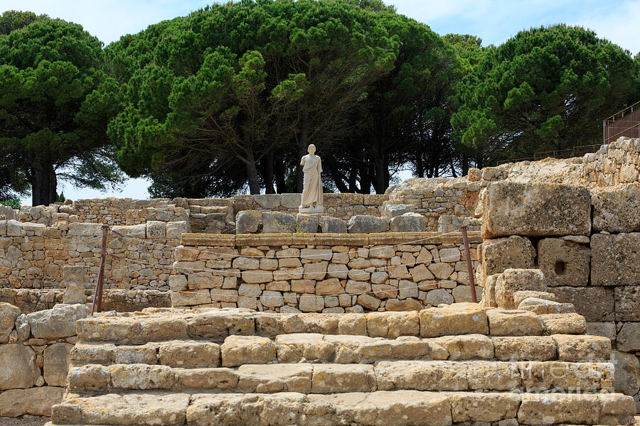 Ruins of the temple of Asklepios in the Greek City of Empuries Photograph by Louise Heusinkveld