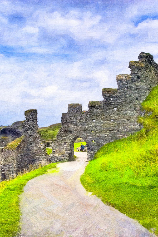 Ruins of Tintagel Castle - Cornwall Photograph by Mark Tisdale