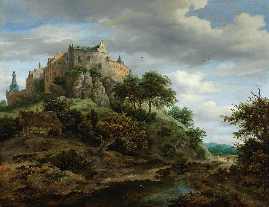 Ruisdael View Of Bentheim Castle Painting by Jacob van Ruisdael
